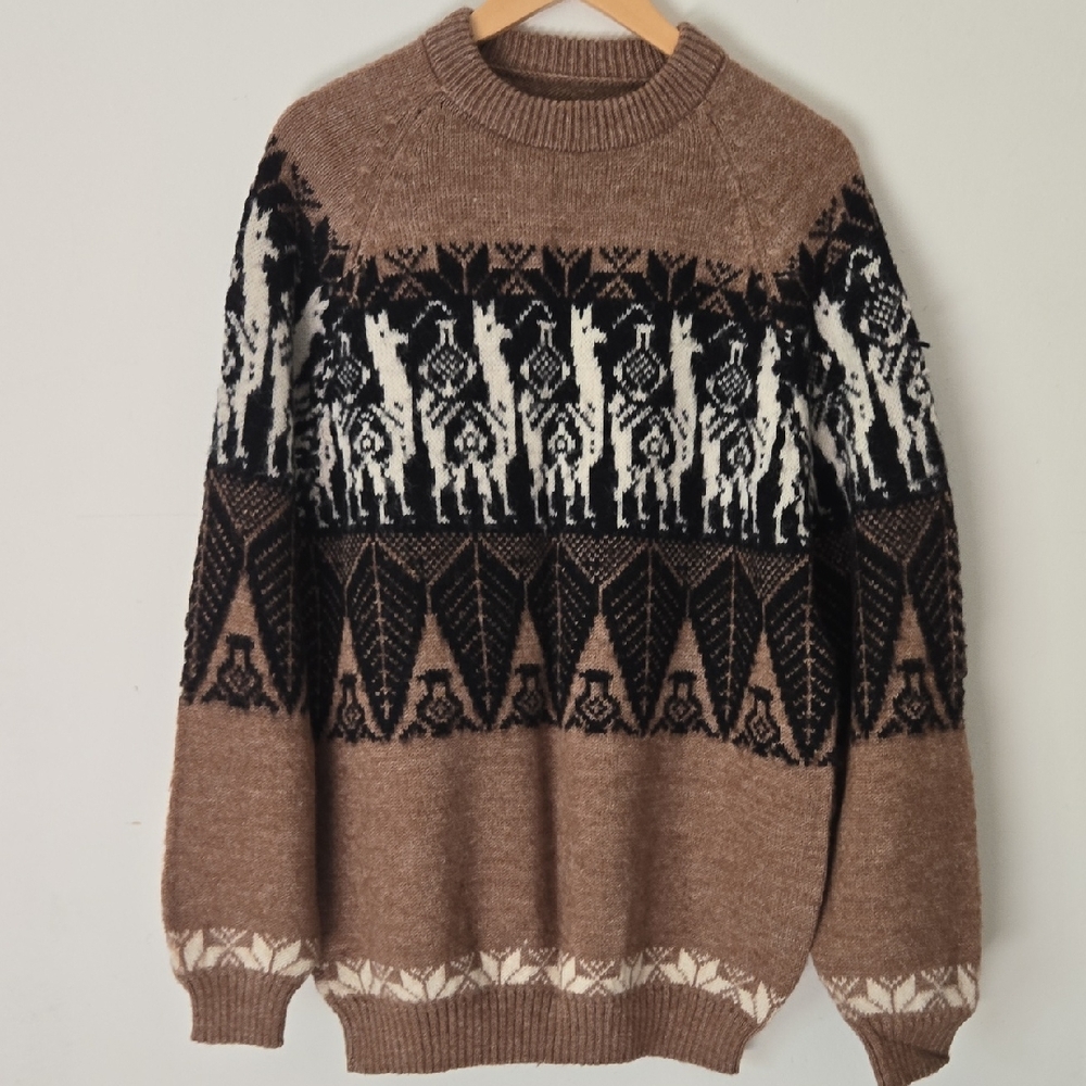 VINTAGE Oversized Peruvian Alpaca Sweater
